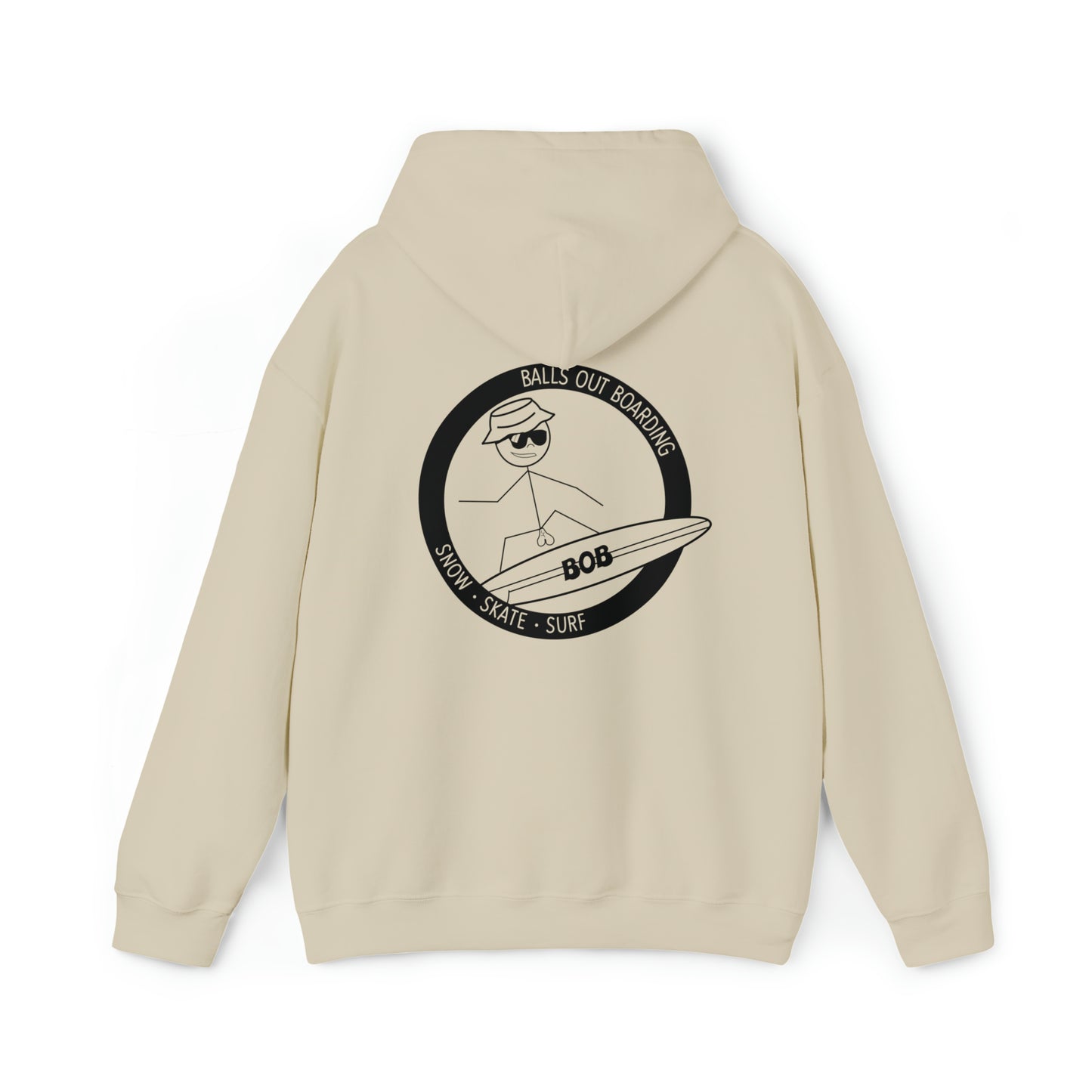 Surfin' Backside Bob Hoodie